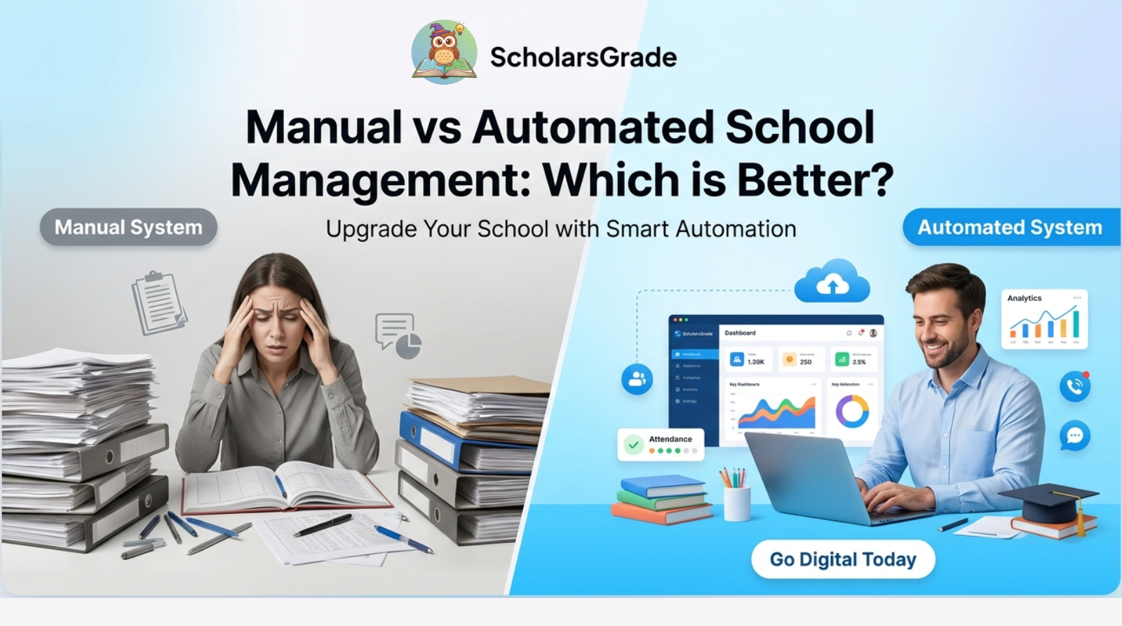 Manual vs Automated School Management